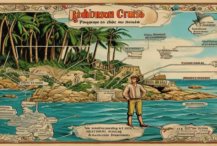 鲁滨逊漂流记思维导图；鲁滨逊漂流记思维导图可打印