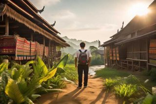 小伟旅行录在老挝最新视频，小伟旅行记