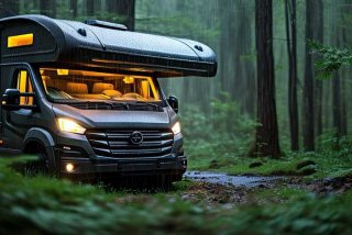 房车旅行视频、大雨房车旅行视频