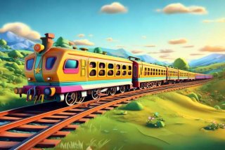 坐火车旅行图片 - 坐火车旅行图片卡通