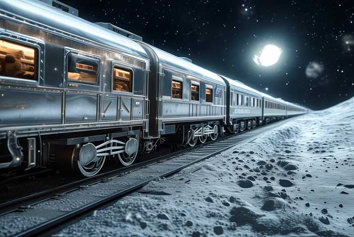 穿过月亮的旅行火车片段，穿过月亮的旅行火车片段摘抄