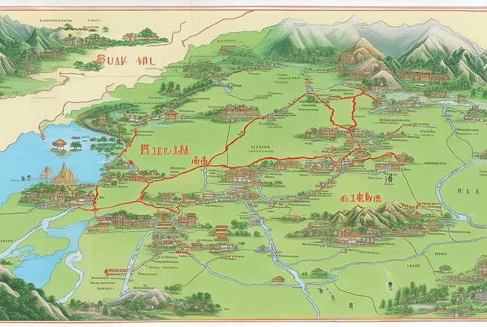 贵州旅游地图景点分布图 贵州旅游地图景点分布图距离贵阳