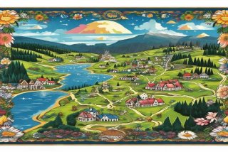 骑鹅旅行记路线图手抄报、骑鹅旅行记路线图手抄报一等奖