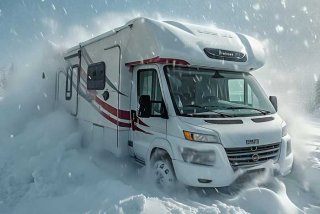 868房车旅行遭遇暴雪 868房车旅行记