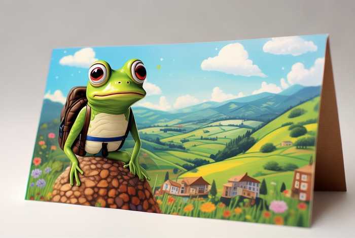 旅行青蛙的明信片 - 旅行青蛙的明信片在哪里看