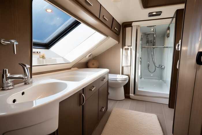 旅行家v100房车；旅行家v100房车卫生间天窗