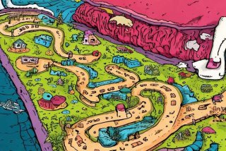 在牛肚子里旅行手抄报图片、在牛肚子里旅行路线图手抄报