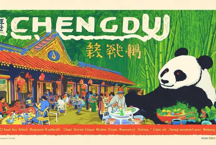 成都旅行小报设计模板 - 成都旅行小报设计模板图片