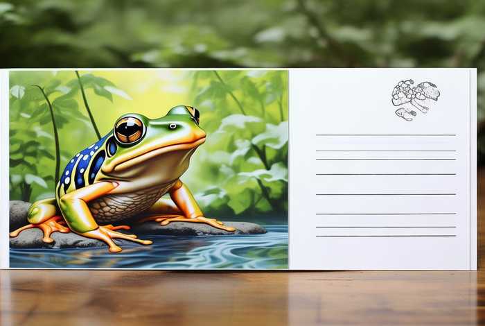 制作青蛙明信片 蛙类的明信片a4纸怎么制作