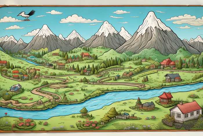 骑鹅旅行记路线图手绘 - 骑鹅旅行记路线图手绘板