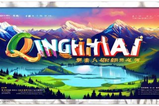 青海旅行海报彩色字体设计图片 青海旅行海报彩色字体设计图片高清