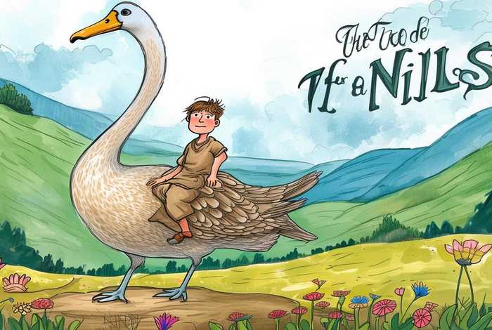 尼尔斯骑鹅旅行记、尼尔斯骑鹅旅行记手抄报