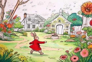 尼尔斯骑鹅旅行记手抄报；尼尔斯骑鹅旅行记手抄报线稿