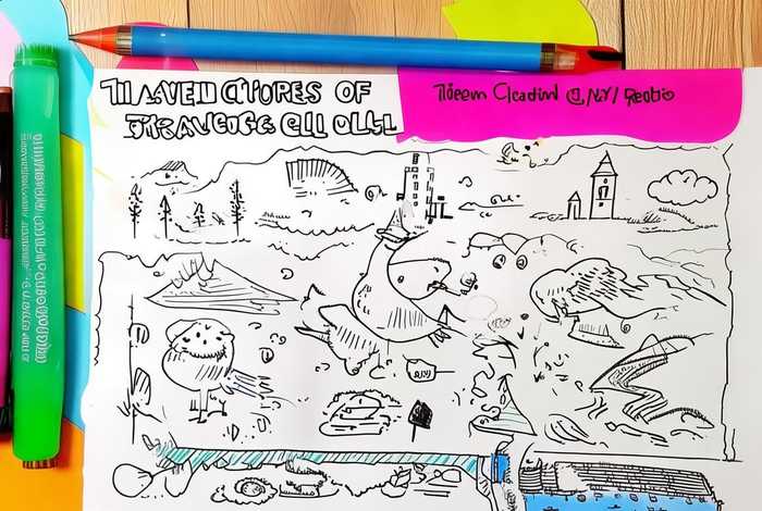 骑鹅旅行记路线图手抄报六年级简单 - 《骑鹅旅行记》手抄报六年级 简笔画