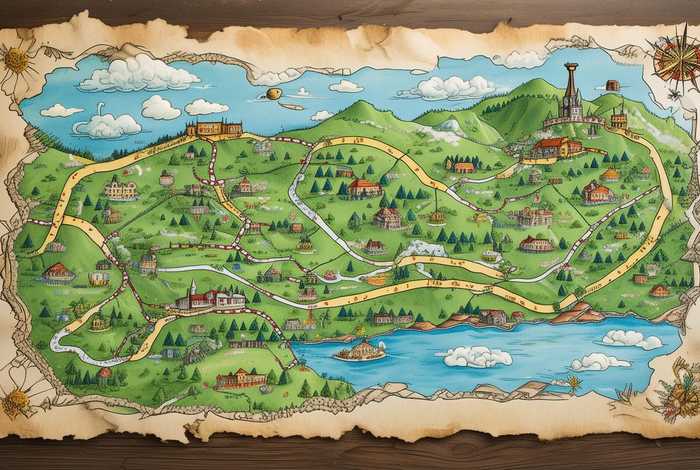 骑鹅旅行记路线图可打印；《骑鹅旅行记》的路线图