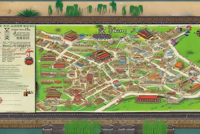 西安旅行地图，西安旅行地图攻略