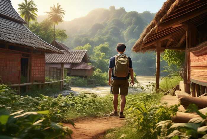 小伟旅行录在老挝最新视频，小伟旅行记