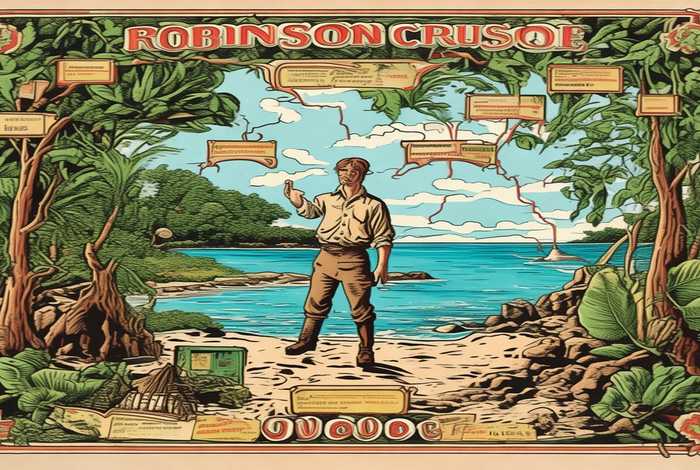 鲁滨逊漂流记思维导图；鲁滨逊漂流记思维导图可打印