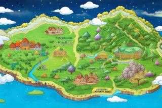 骑鹅旅行记路线图和事件简单 骑鹅旅行记路线图画还要标上相关景色和事件