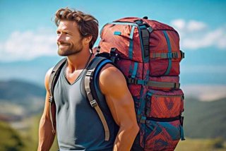 旅行背包男大容量超大双肩包 旅游男背包双肩包大容量