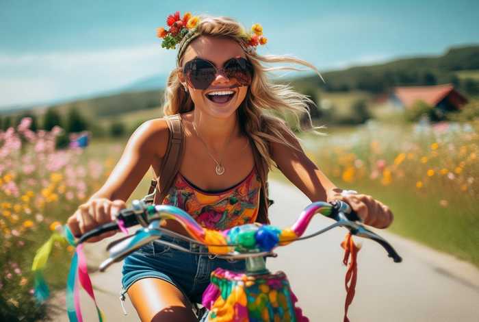 自行车旅行网红 骑自行车旅行的网红