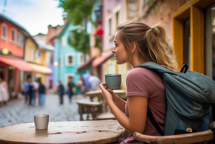 我一个人吃饭旅行到处走走停停英语；我一个人吃饭旅行到处走走停停英语怎么说