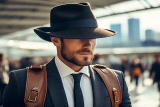 商务旅行出差 - 商务旅行出差戴的帽子