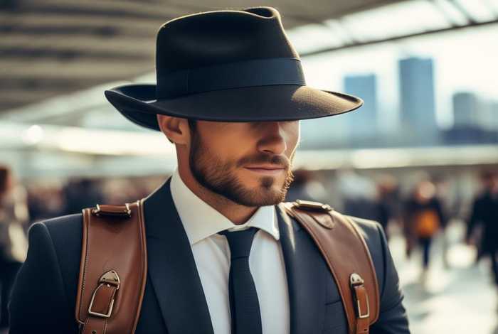 商务旅行出差 - 商务旅行出差戴的帽子