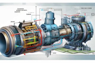 汽轮机工作原理图、汽轮机工作原理图及流程
