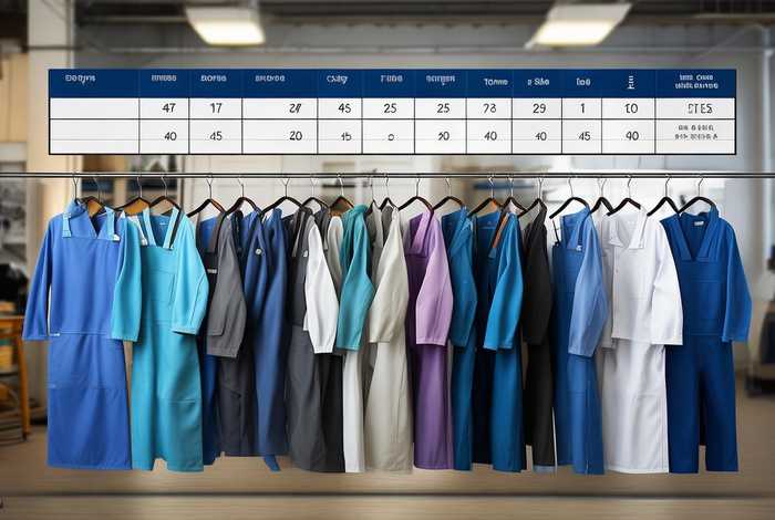 工作服 工作服尺码对照表