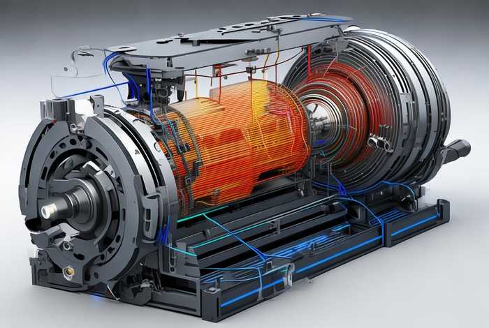 发电机工作原理 - 发电机工作原理示意图