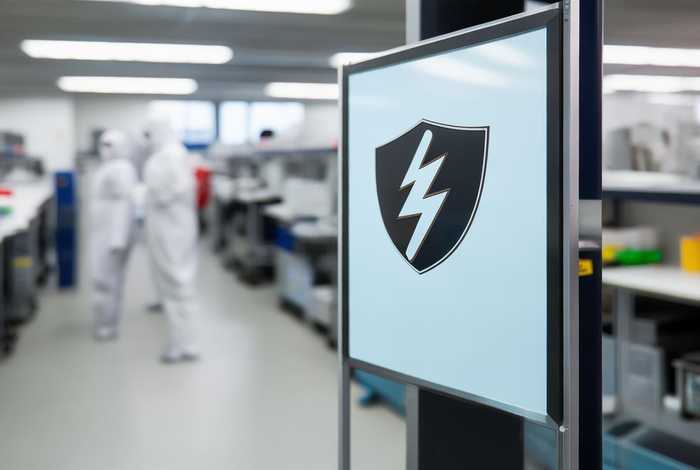 防静电工作服标志；防静电工作服标志图案