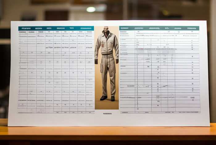 工作服尺码对照表 - 工作服尺码对照表正几