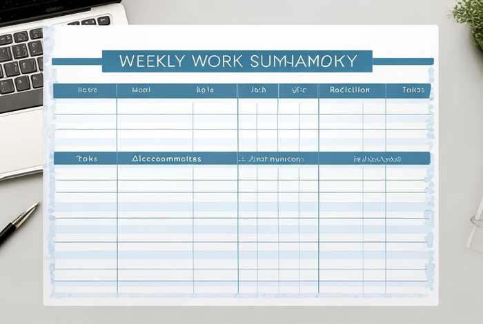 每周工作总结表格模板（每周工作总结表格模板怎么写）