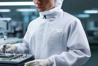 防静电工作服图片、防静电工作服标识图片