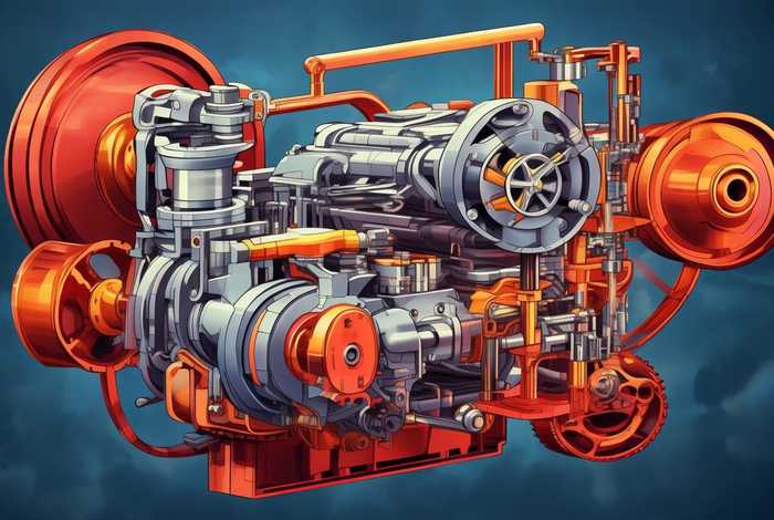 内燃机工作原理简图（内燃机工作原理简图图片）