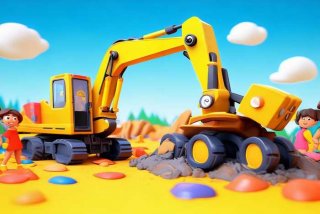 挖掘机工作视频儿童版 - 挖掘机工作视频儿童版真实