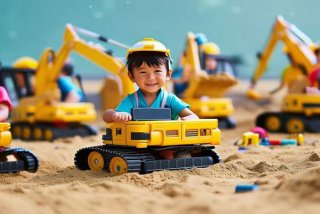 挖掘机工作视频大全儿童挖沙（挖掘机儿童挖沙子）