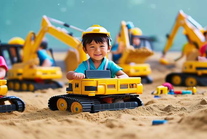 挖掘机工作视频大全儿童挖沙（挖掘机儿童挖沙子）