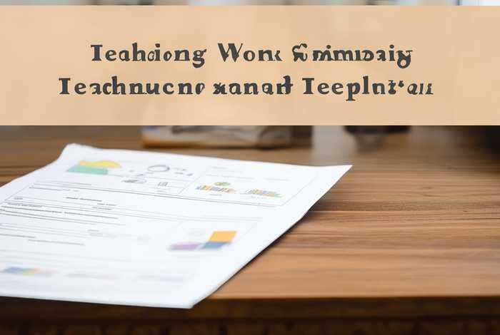 教学工作总结模板、教学工作总结模板图片