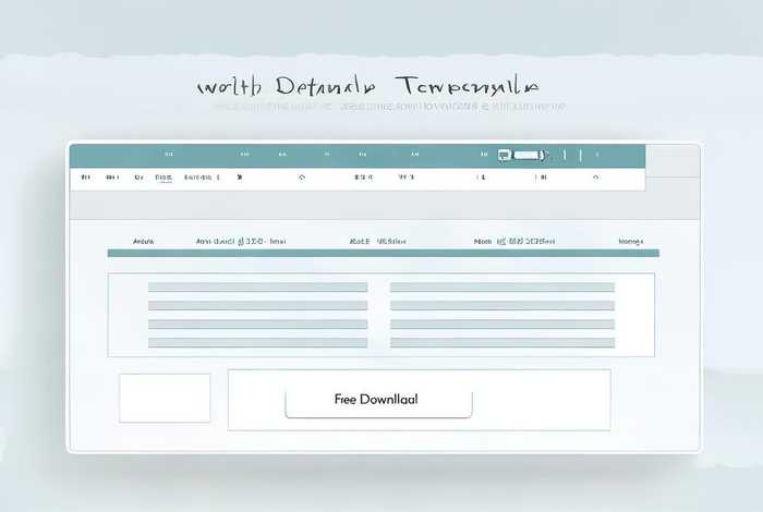 工作计划表格模板免费，工作计划表格模板免费下载