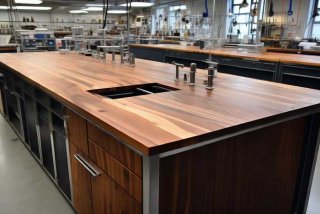 实验台工作台钢木（实验室工作台材质）