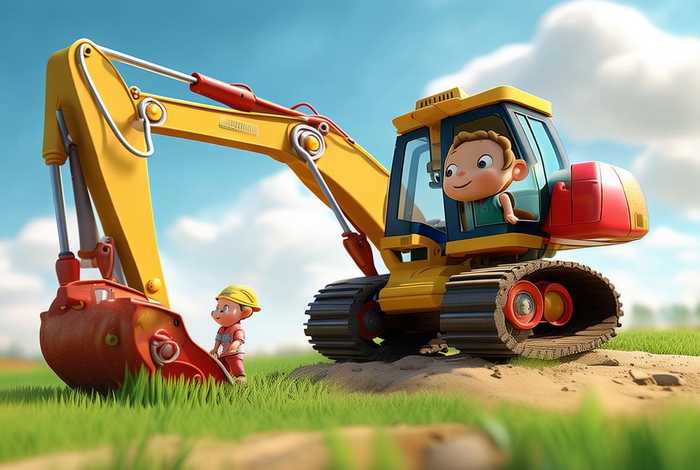 挖掘机工作视频儿童 - 我想看挖掘机工作视频少儿