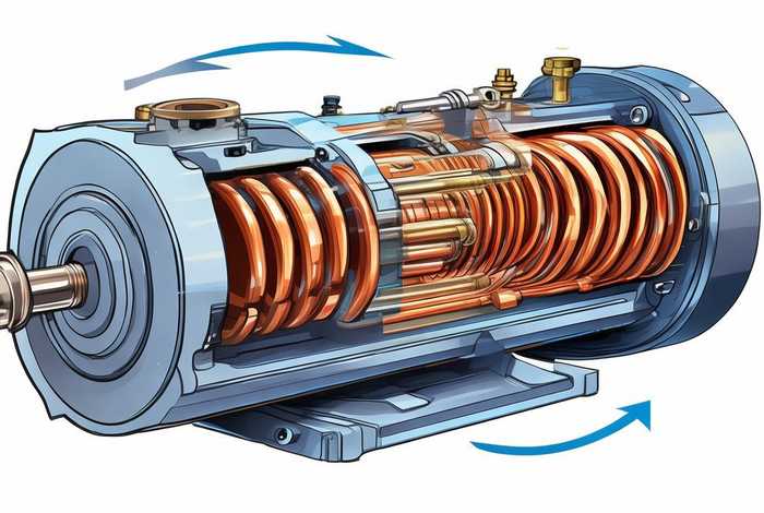 电动机的工作原理图片；电动机的工作原理图片初中