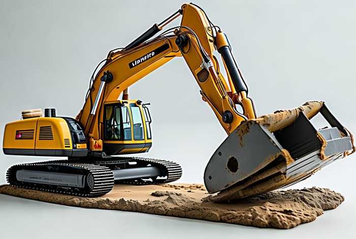 利勃海尔挖掘机工作视频（利勃海尔挖掘机模型开箱视频）