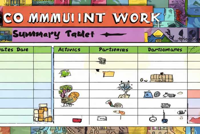 社区工作总结表 - 社区工作总结表格模板 社区工作总结表 - 社区工作总结表格模板