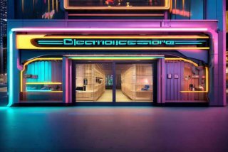 电子产品店招（电子产品店招设计效果图）