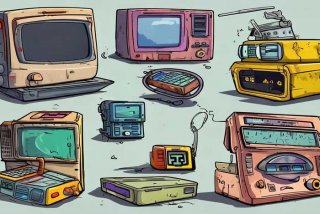 废电子产品图片卡通 废旧电子产品卡通图片