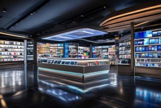 电子产品店铺效果图（电子产品店铺效果图大全）