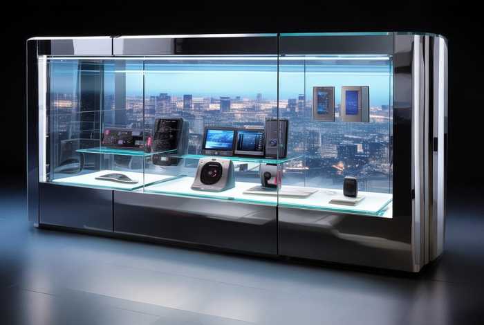 电子产品展柜造型图片 电子产品展柜造型图片大全